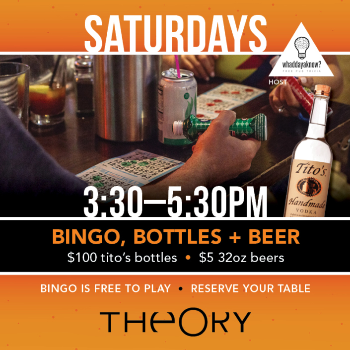 Bingo, Bottles & Beer at Theory